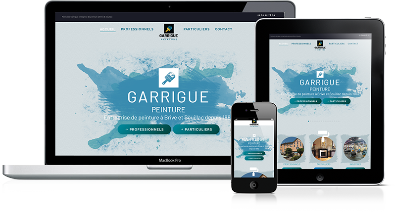 Exemple de création de site internet dans le Lot