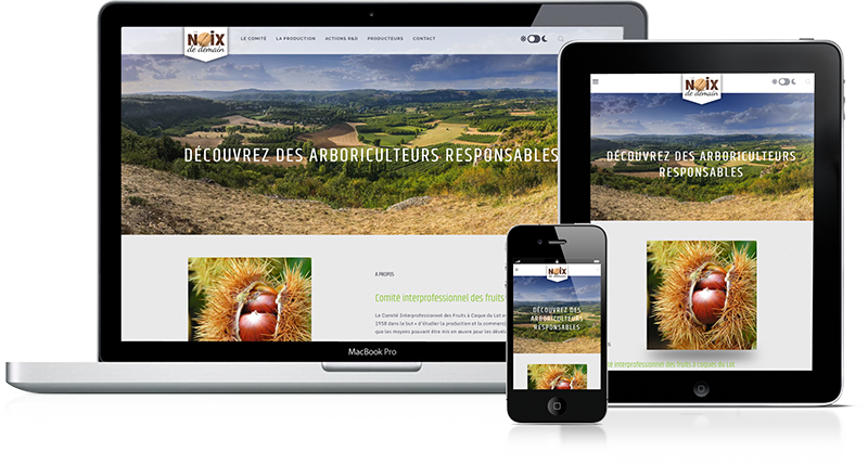 Exemple de création de site internet dans le Lot